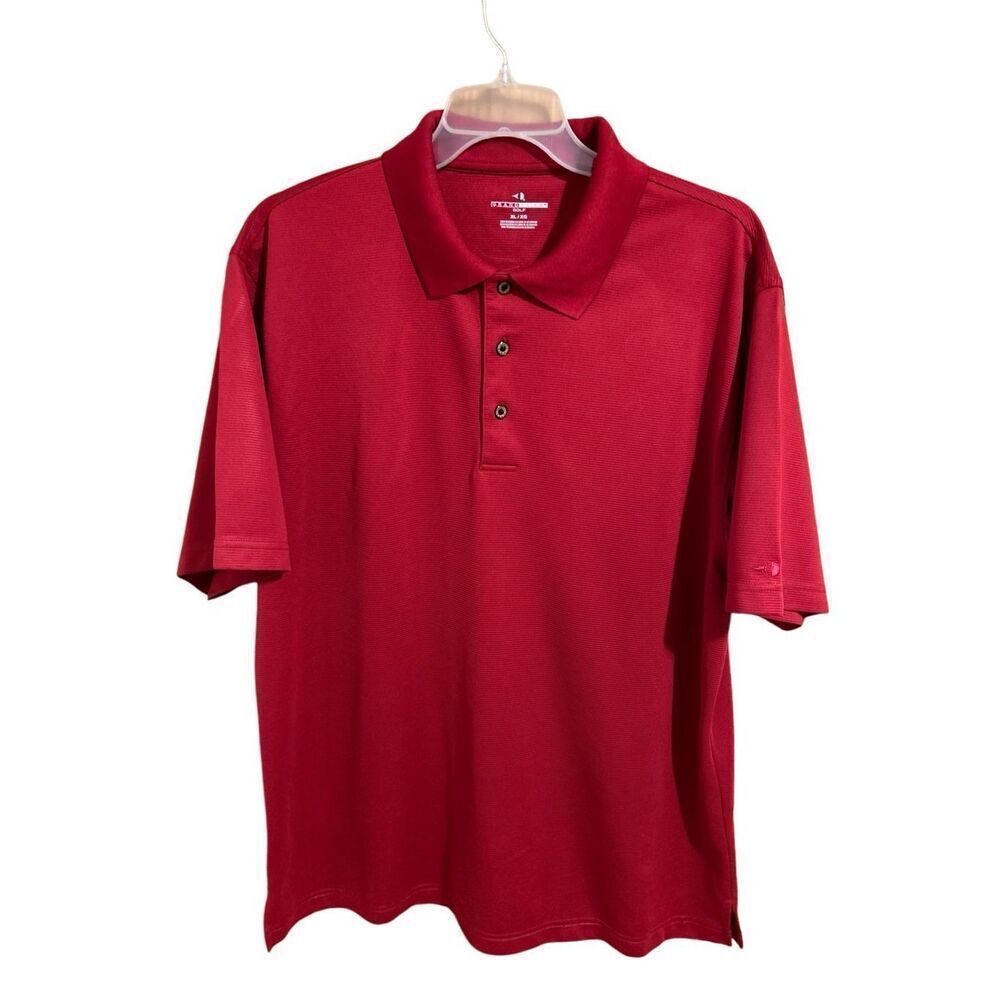 Grand Slam Men’s Size XL Short Sleeve Golf Polo Shirt Red 100% Poly